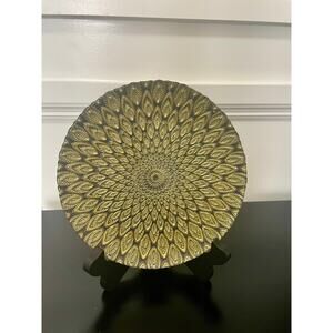 Vietri Peacock Gold Salad Plate – 8.5", Made in Turkey (New Condition)